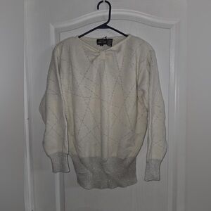 Vintage Renee Tener For Jeanne Pierre Shoulder Pad Sweater M. D-1188